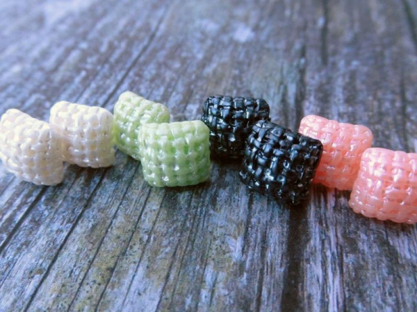 Quadrat Ohrstecker Wabenmuster Glitzer